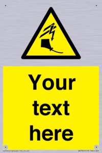 Custom warning kite flying near powerlines